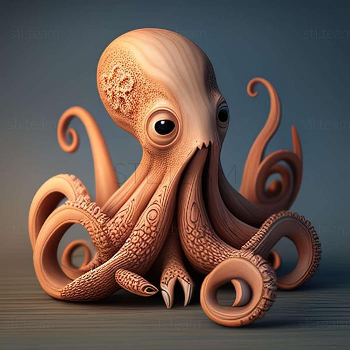 3D model Paul octopus famous animal (STL)